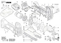 Bosch 3 601 EA5 100 Gst 18 V-Li S Cordless Jigsaw 18 V / Eu Spare Parts